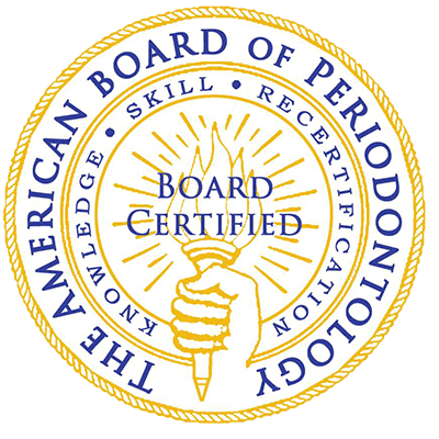 American Board of Periodontology board-certified seal